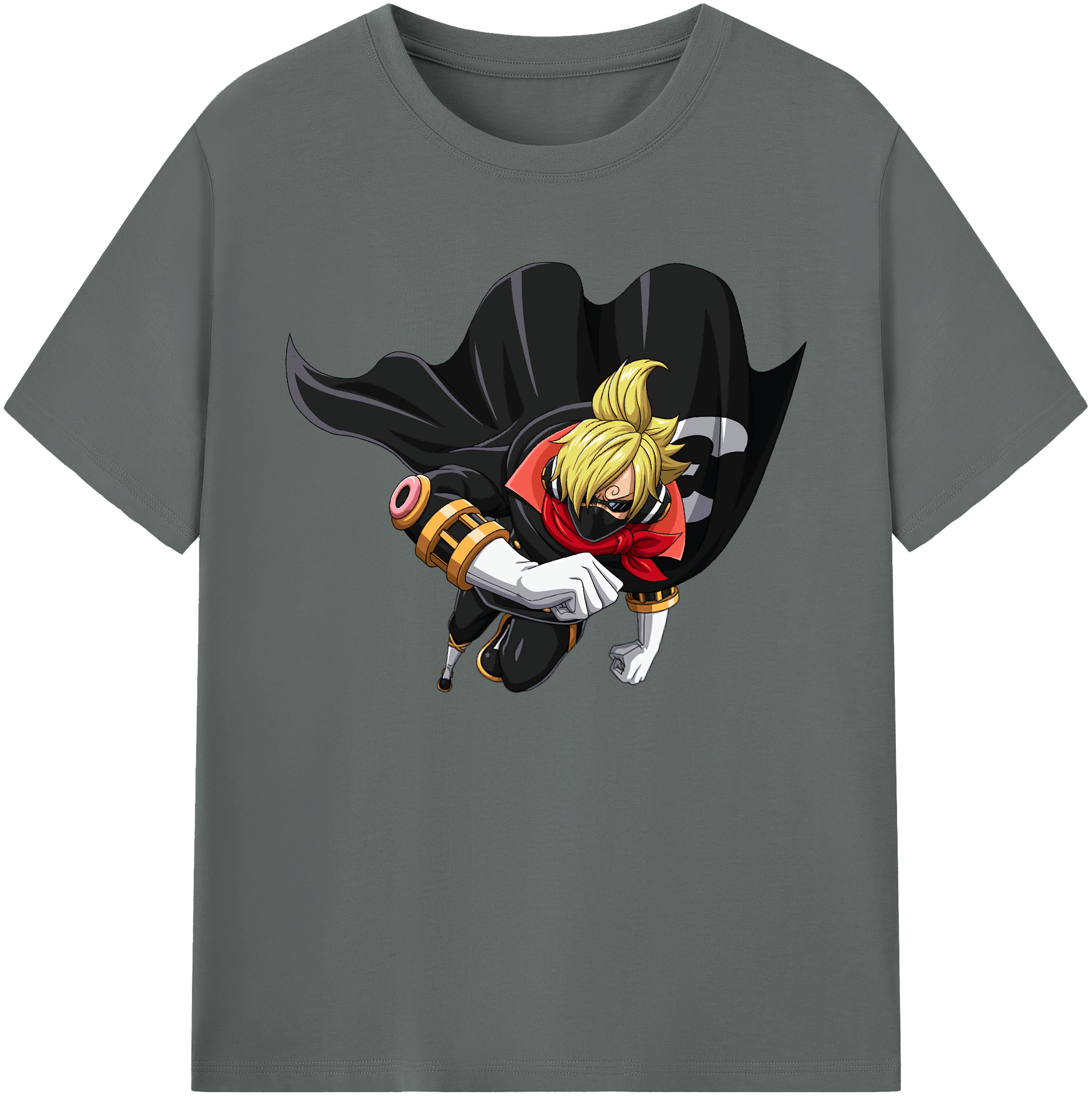 （画像用） ワンピース サンジ ONE PIECE Sanji 綿100％ メンズ半袖Tシャツ｜肌触りやわらか＆通気性